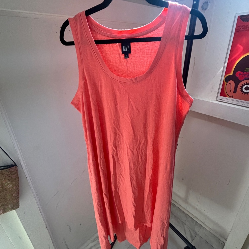 GAP Lightweight Coral High Low Dress